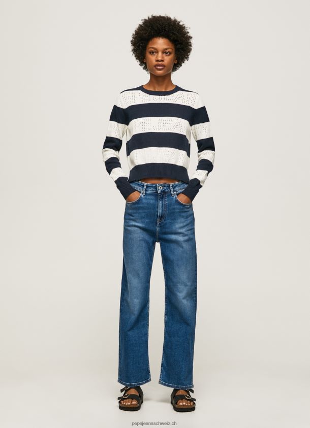 gestreifter Baumwolljersey Frauen Pepe Jeans dulwich 84XH6T255