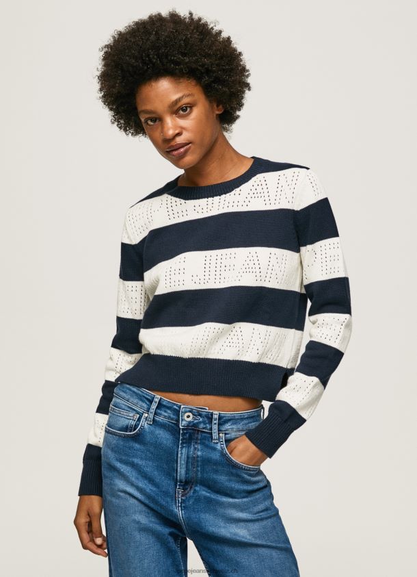 gestreifter Baumwolljersey Frauen Pepe Jeans dulwich 84XH6T255