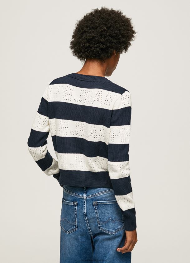 gestreifter Baumwolljersey Frauen Pepe Jeans dulwich 84XH6T255
