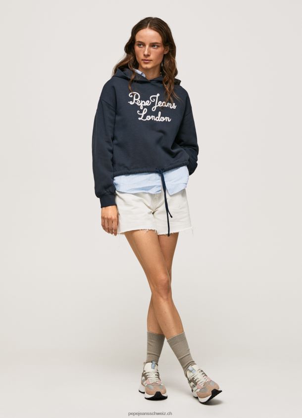Baumwollpullover mit aufgesticktem Logo Frauen Pepe Jeans dulwich 84XH6T268