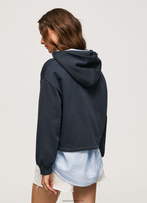 Baumwollpullover mit aufgesticktem Logo Frauen Pepe Jeans dulwich 84XH6T268
