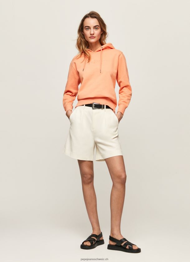Kapuzenpullover aus Baumwolle Frauen Pepe Jeans Pfirsich 84XH6T282