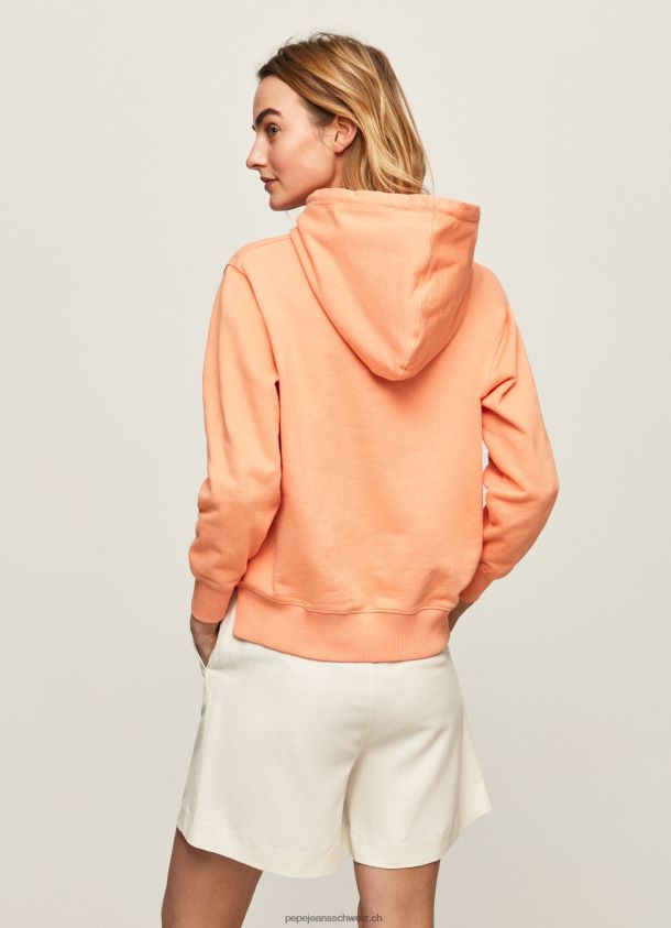 Kapuzenpullover aus Baumwolle Frauen Pepe Jeans Pfirsich 84XH6T282