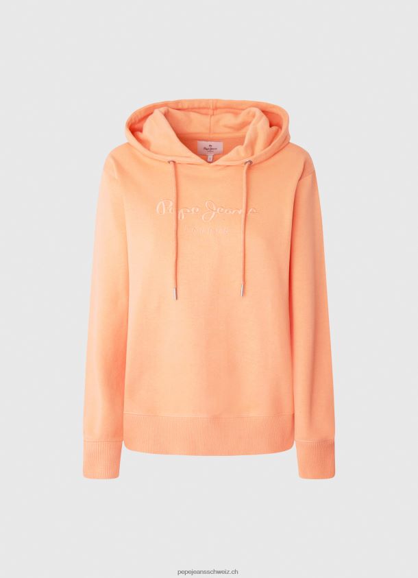 Kapuzenpullover aus Baumwolle Frauen Pepe Jeans Pfirsich 84XH6T282