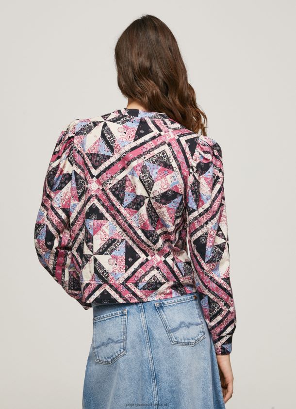 Patchwork-Pullover aus Baumwolle Frauen Pepe Jeans multi 84XH6T277