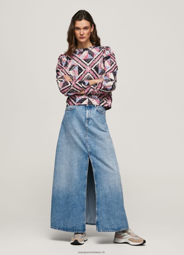 Patchwork-Pullover aus Baumwolle Frauen Pepe Jeans multi 84XH6T277