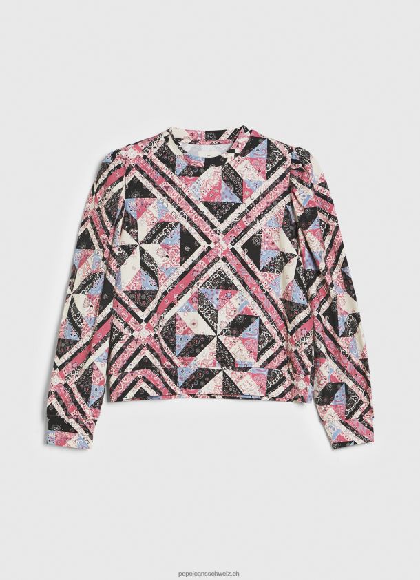 Patchwork-Pullover aus Baumwolle Frauen Pepe Jeans multi 84XH6T277
