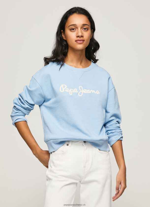 Pullover mit Logo-Print Frauen Pepe Jeans Bucht 84XH6T275