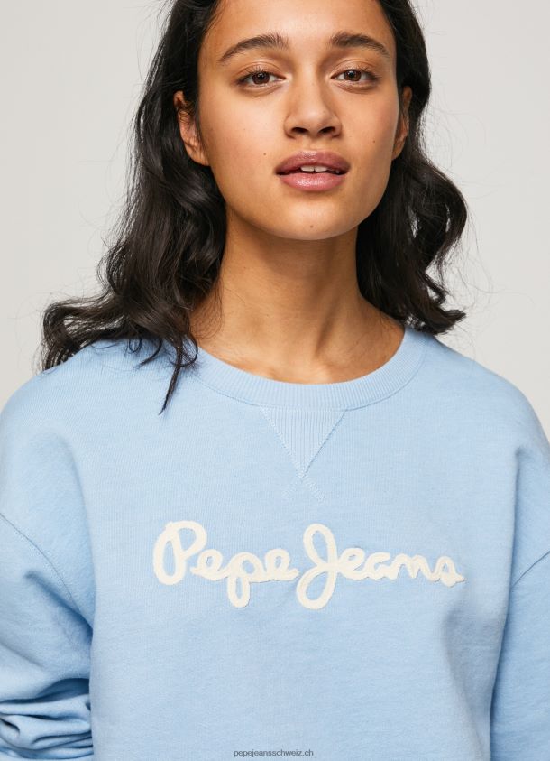 Pullover mit Logo-Print Frauen Pepe Jeans Bucht 84XH6T275