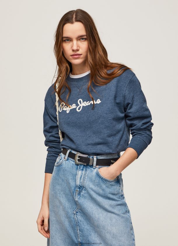 Pullover mit Logo-Print Frauen Pepe Jeans dulwich 84XH6T276