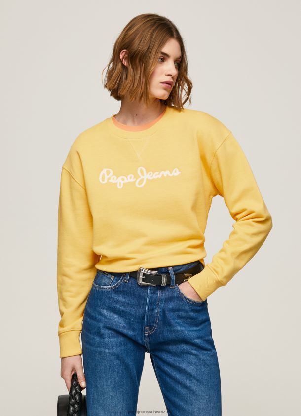 Pullover mit Logo-Print Frauen Pepe Jeans scheinen 84XH6T273