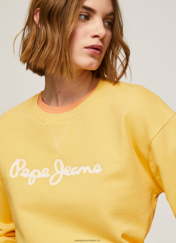 Pullover mit Logo-Print Frauen Pepe Jeans scheinen 84XH6T273
