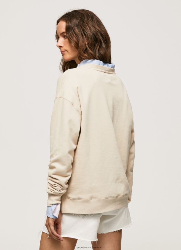 bestickter Pullover aus Baumwolle Frauen Pepe Jeans polieren 84XH6T272