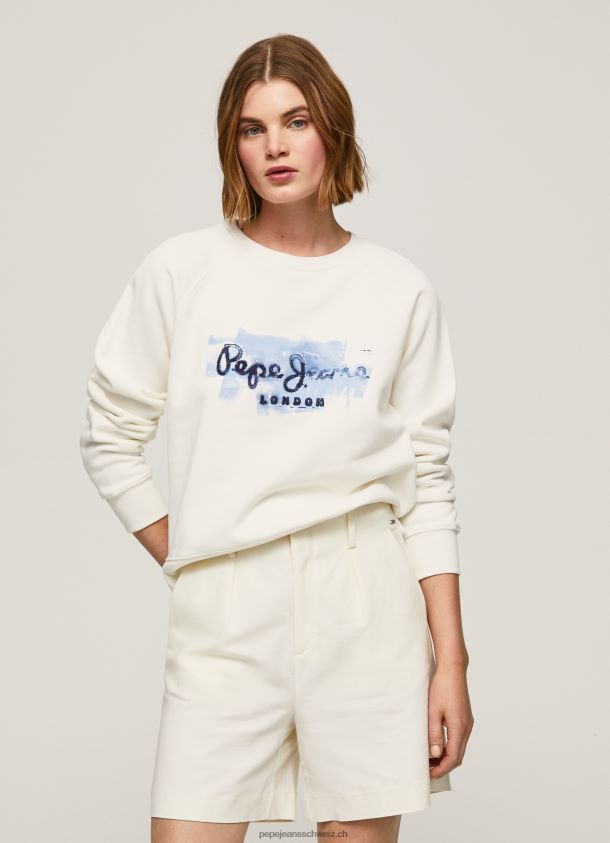 kurz geschnittener Pullover aus Baumwolle Frauen Pepe Jeans Mousse 84XH6T287