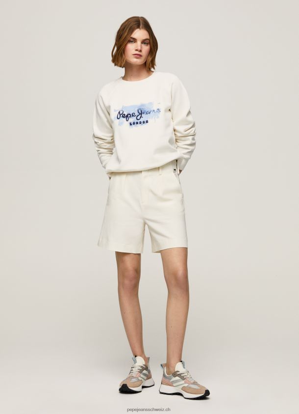 kurz geschnittener Pullover aus Baumwolle Frauen Pepe Jeans Mousse 84XH6T287