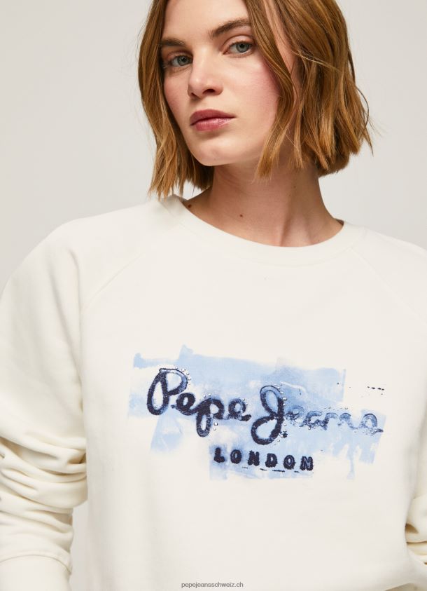kurz geschnittener Pullover aus Baumwolle Frauen Pepe Jeans Mousse 84XH6T287