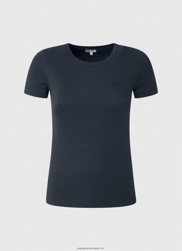Baumwoll-T-Shirt mit Logo Frauen Pepe Jeans dulwich 84XH6T417