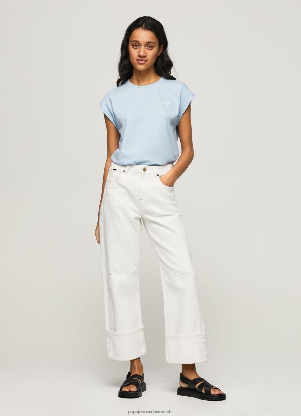 Bloom Basic T-Shirt mit Logo Frauen Pepe Jeans Bucht 84XH6T448