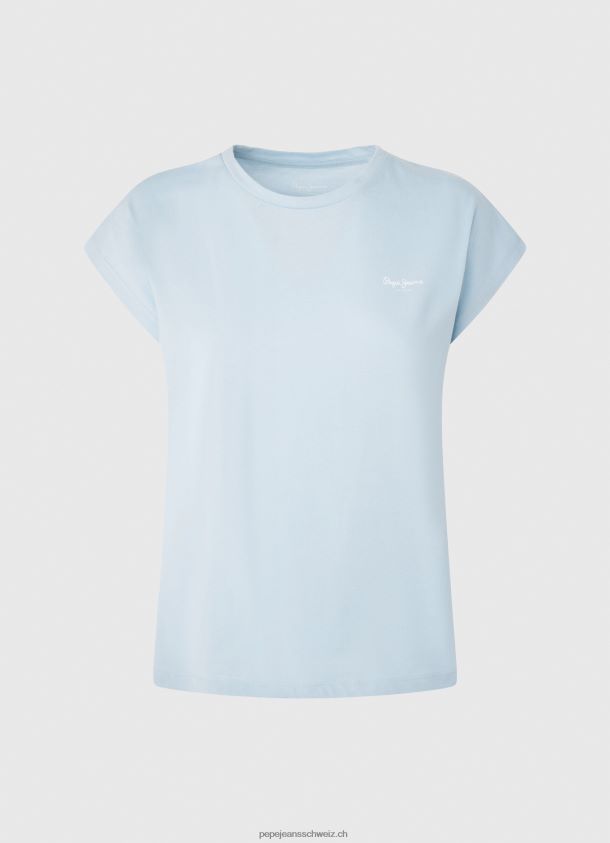 Bloom Basic T-Shirt mit Logo Frauen Pepe Jeans Bucht 84XH6T448