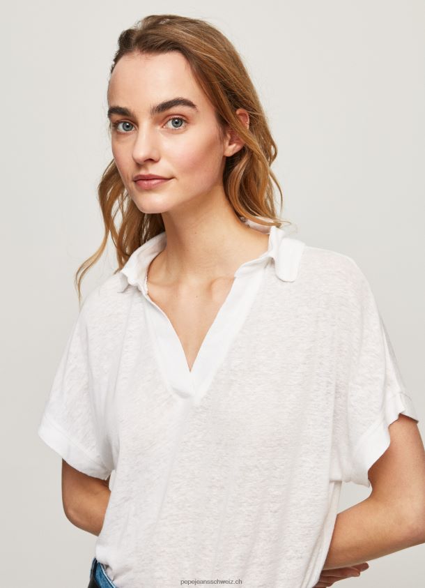 Polo Hemd Frauen Pepe Jeans Weiss 84XH6T397