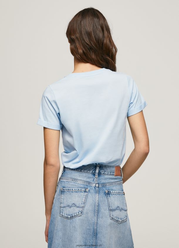T-Shirt aus Baumwolle mit Farbverlauf Frauen Pepe Jeans Bucht 84XH6T422
