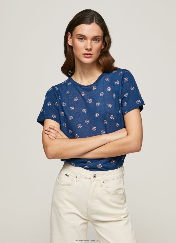 T-Shirt mit Blumendruck Frauen Pepe Jeans multi 84XH6T444