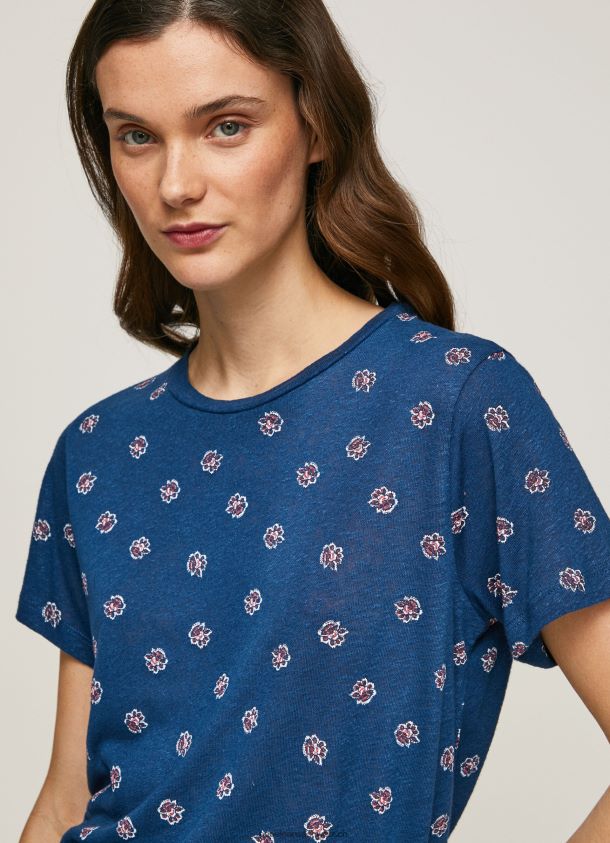 T-Shirt mit Blumendruck Frauen Pepe Jeans multi 84XH6T444