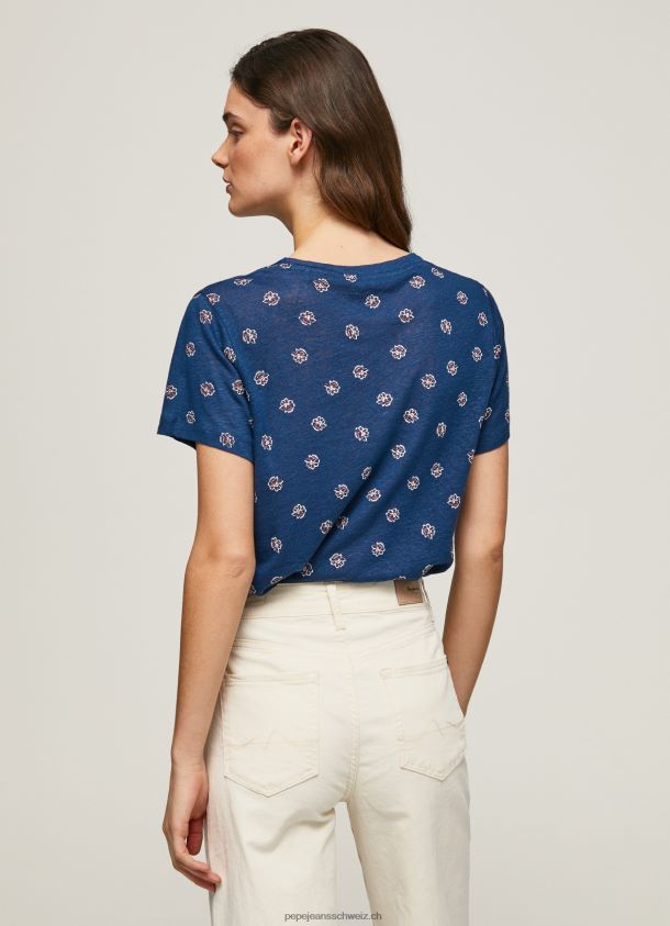 T-Shirt mit Blumendruck Frauen Pepe Jeans multi 84XH6T444