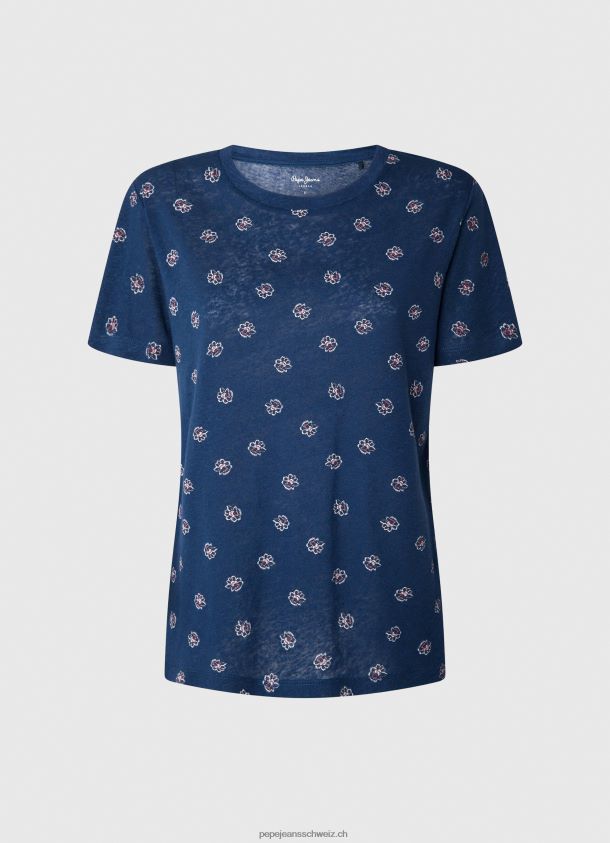 T-Shirt mit Blumendruck Frauen Pepe Jeans multi 84XH6T444