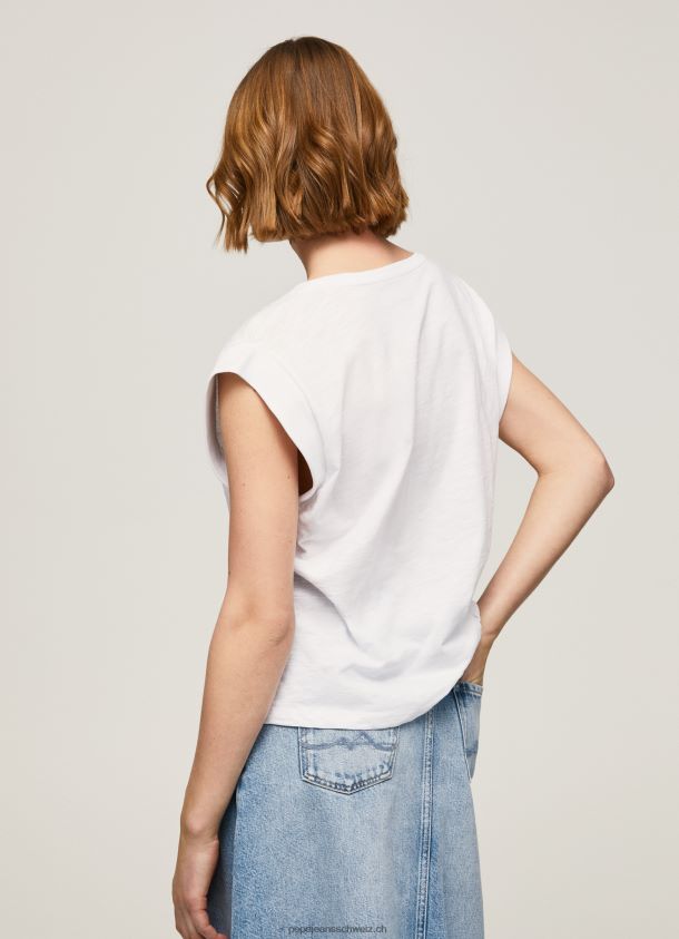T-Shirt mit Fotodruck Frauen Pepe Jeans Weiss 84XH6T387