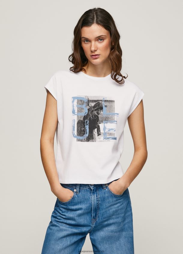 T-Shirt mit Fotodruck Frauen Pepe Jeans Weiss 84XH6T410