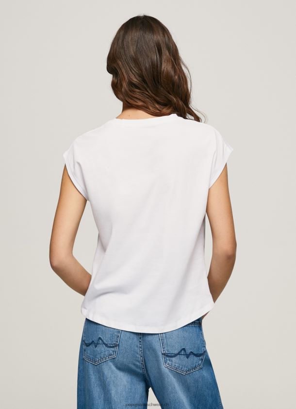 T-Shirt mit Fotodruck Frauen Pepe Jeans Weiss 84XH6T410