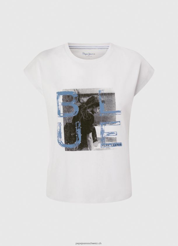 T-Shirt mit Fotodruck Frauen Pepe Jeans Weiss 84XH6T410