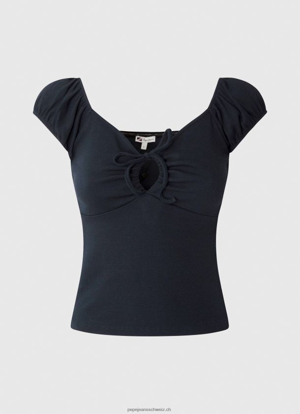 T-Shirt mit Herzausschnitt Frauen Pepe Jeans dulwich 84XH6T438