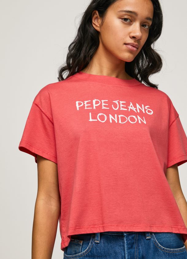 T-Shirt mit Logo-Print Frauen Pepe Jeans studiorot 84XH6T379