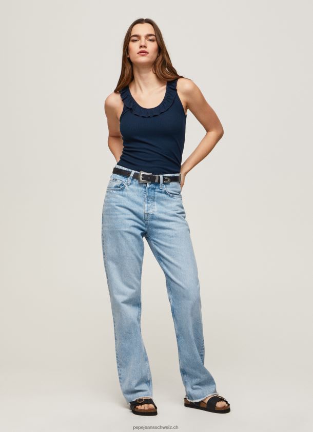 T-Shirt mit Rüschenausschnitt Frauen Pepe Jeans dulwich 84XH6T441