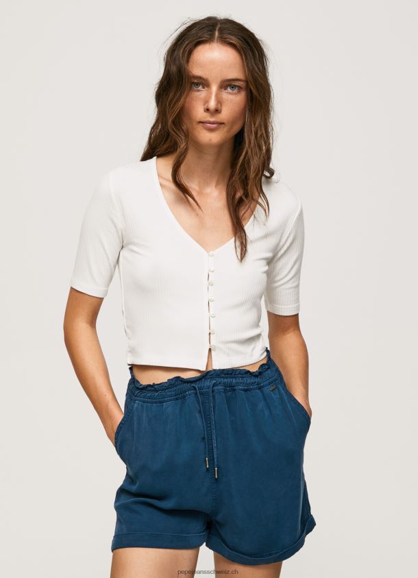 geripptes Cardigan-Shirt Frauen Pepe Jeans Mousse 84XH6T383