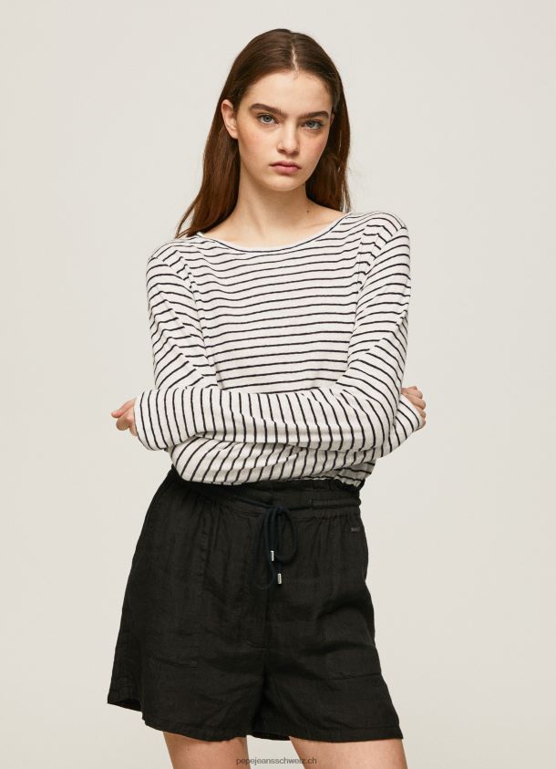 gestreiftes Langarm-T-Shirt Frauen Pepe Jeans dulwich 84XH6T436
