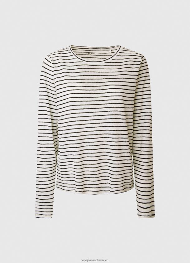 gestreiftes Langarm-T-Shirt Frauen Pepe Jeans dulwich 84XH6T436