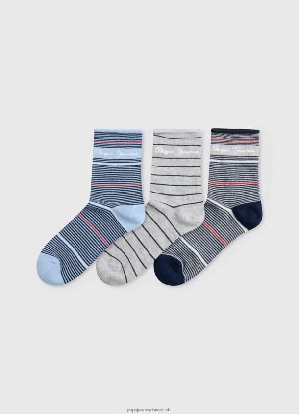3er-Pack gestreifte Socken Frauen Pepe Jeans multi 84XH6T564