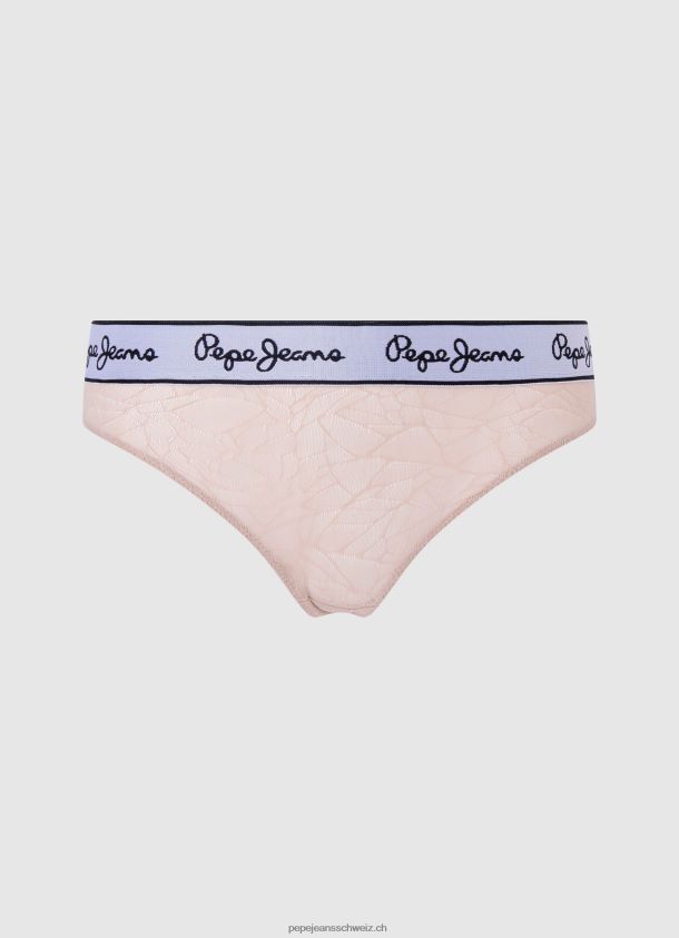 Mesh-Tanga-Höschen Frauen Pepe Jeans hell nackt 84XH6T554