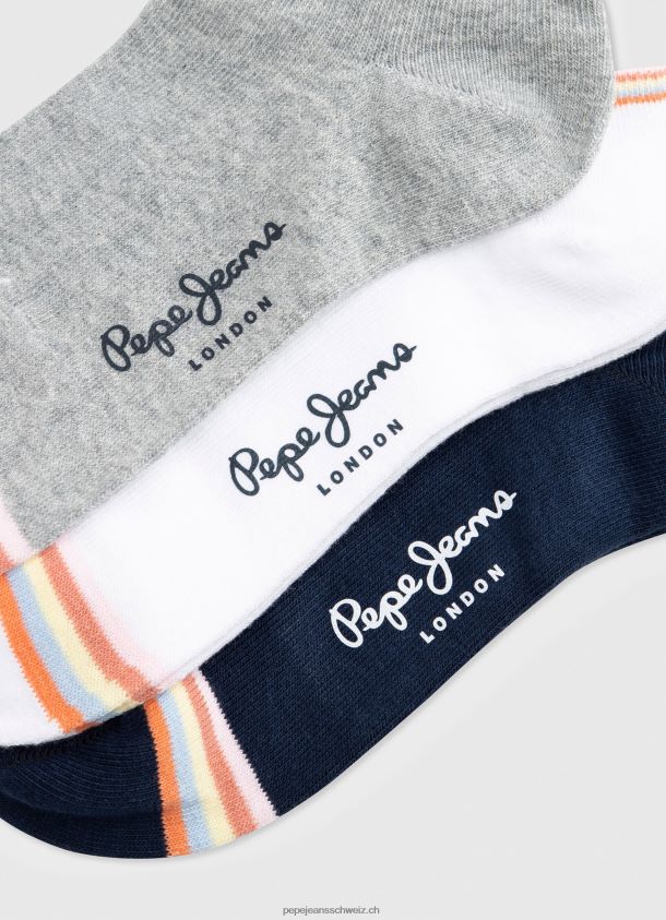 brooka Socken im 3er-Pack Frauen Pepe Jeans multi 84XH6T560