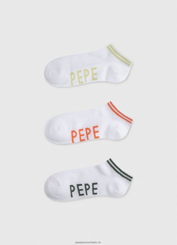 sandi Socken im 3er-Pack Frauen Pepe Jeans Weiss 84XH6T561