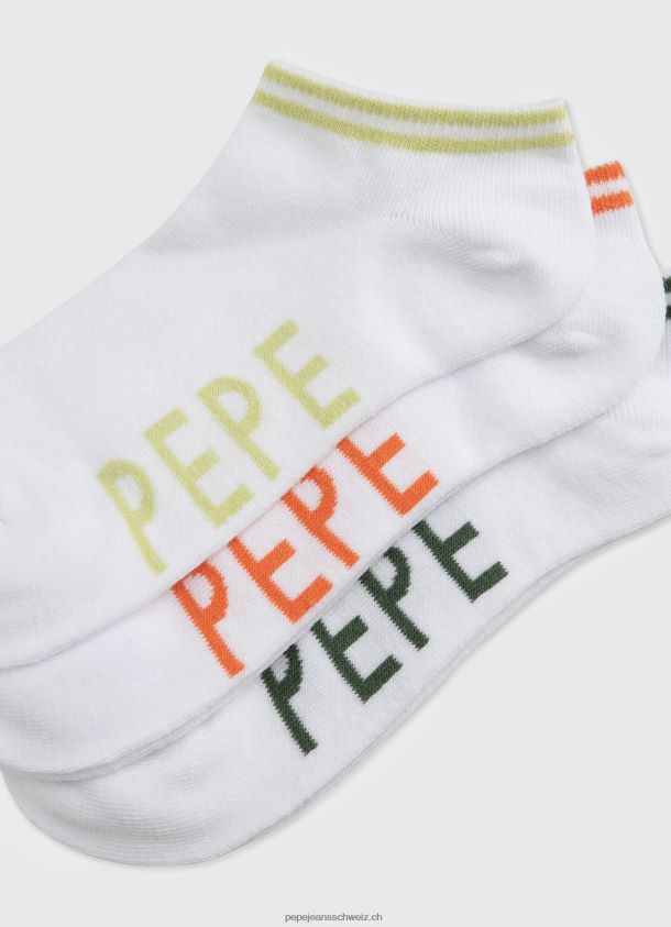 sandi Socken im 3er-Pack Frauen Pepe Jeans Weiss 84XH6T561