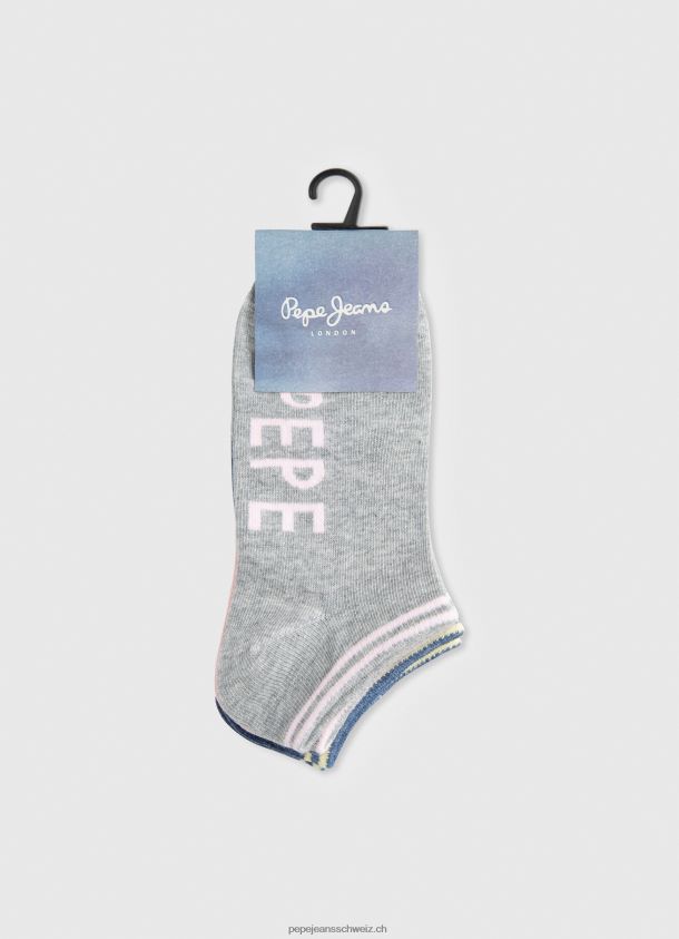 sandi Socken im 3er-Pack Frauen Pepe Jeans blasses Rosa 84XH6T555