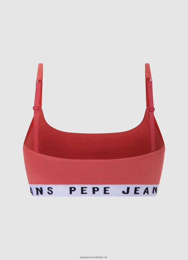 solide str brlt Sport-BH Frauen Pepe Jeans studiorot 84XH6T570