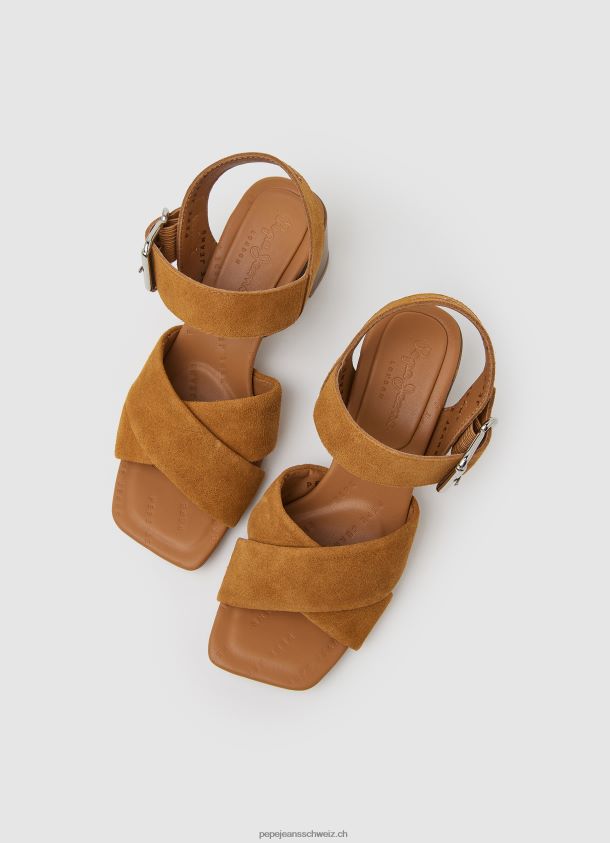 Altea Basic Wildledersandalen Frauen Pepe Jeans Cognac 84XH6T649