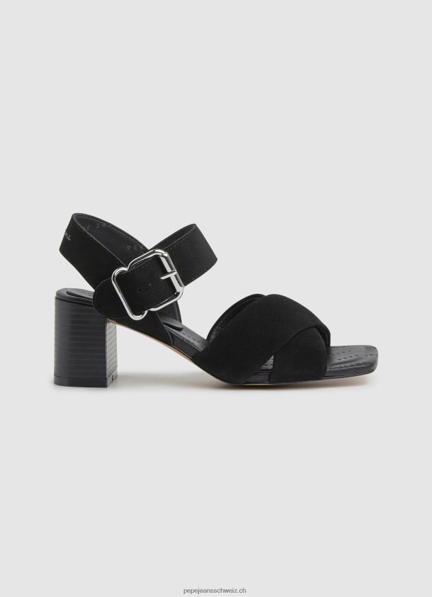 Altea Basic Wildledersandalen Frauen Pepe Jeans Schwarz 84XH6T648