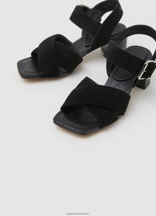 Altea Basic Wildledersandalen Frauen Pepe Jeans Schwarz 84XH6T648