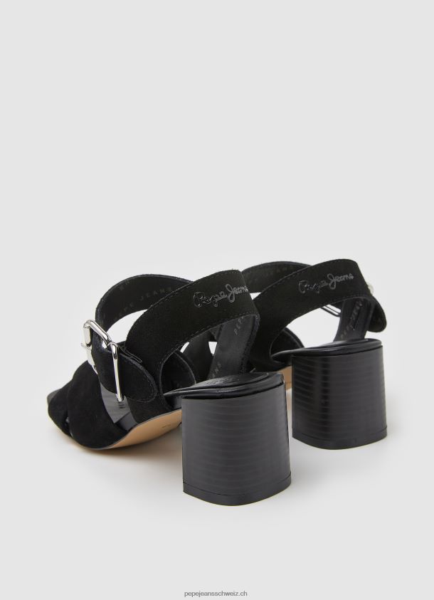 Altea Basic Wildledersandalen Frauen Pepe Jeans Schwarz 84XH6T648
